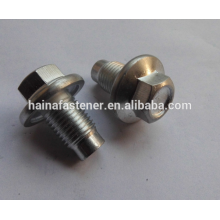 Zinc-Plate Hex Head Flange Bolt With Dog Point